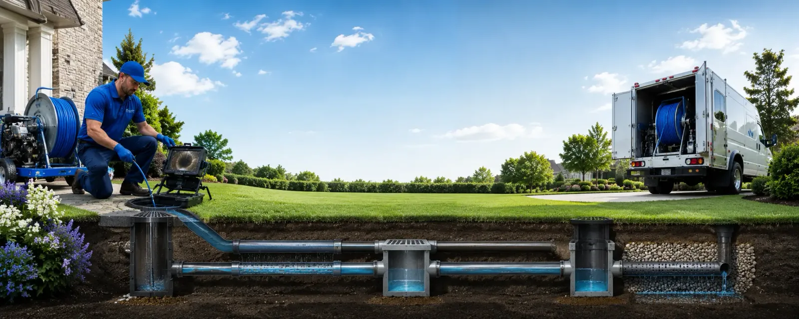 Outdoor drain cleaning information for Downing, WI